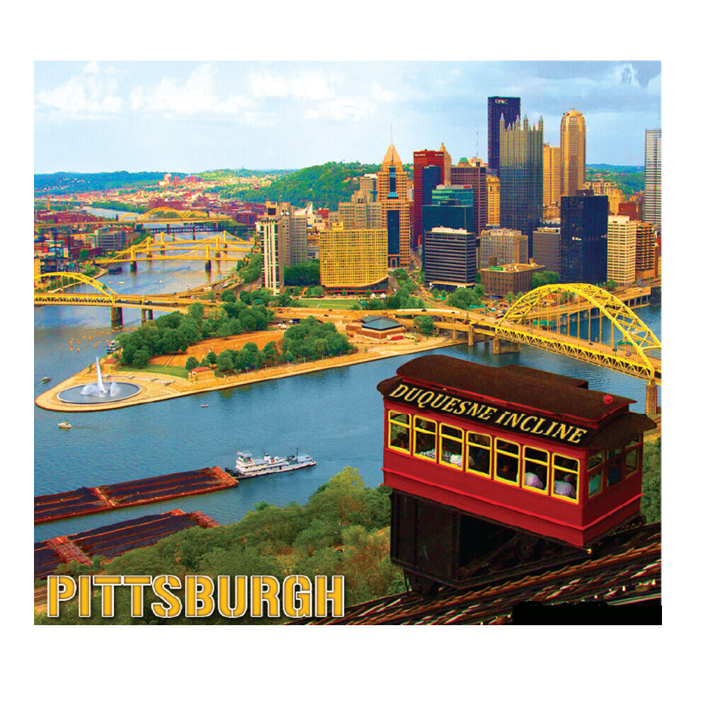 Pittsburgh Duquesne Incline Magnet (5.12 inches X 4.62 inches)