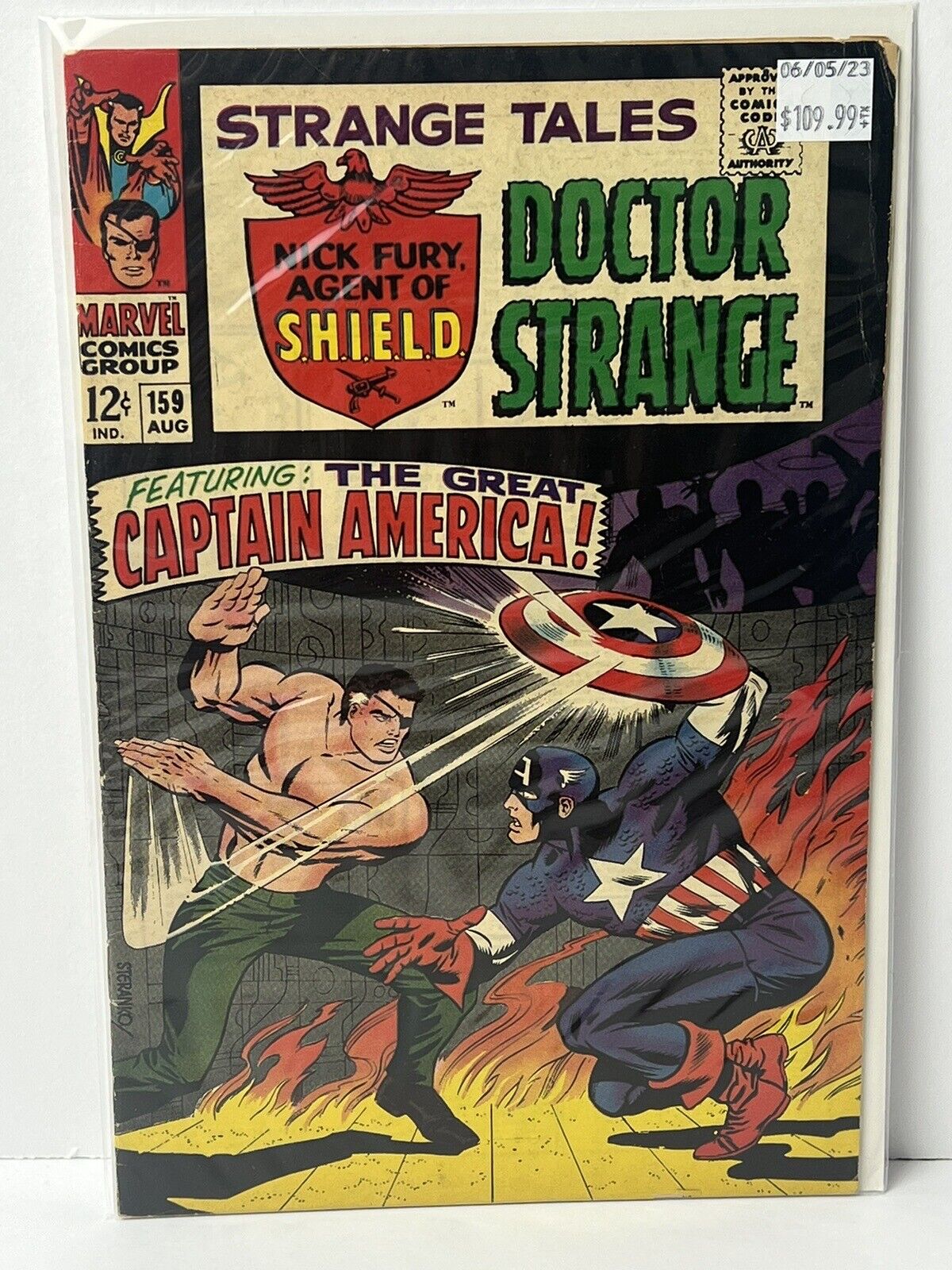 Nick Fury Agent Of Shield, Doctor Strange  #159 Marvel Comics 1967 Silver Age