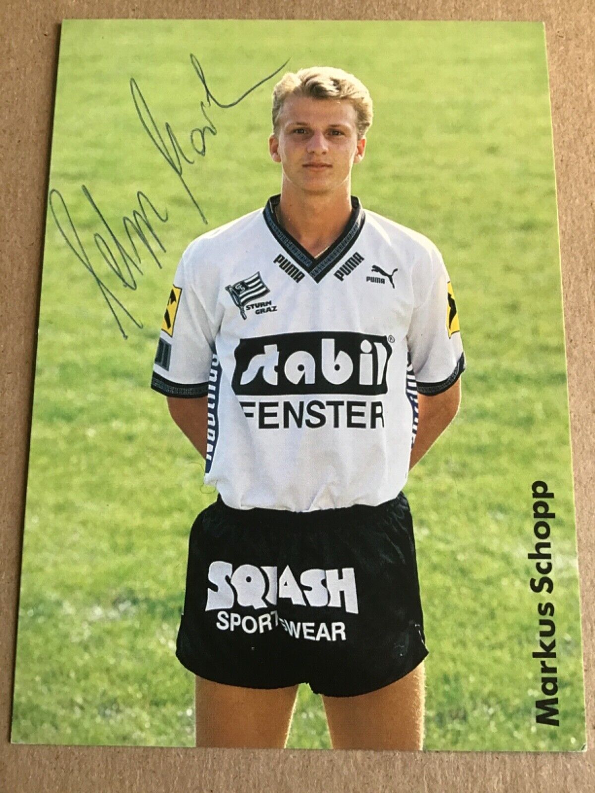 Markus Schopp,  Austria 🇦🇹 SK Sturm Graz  1992/93 hand signed