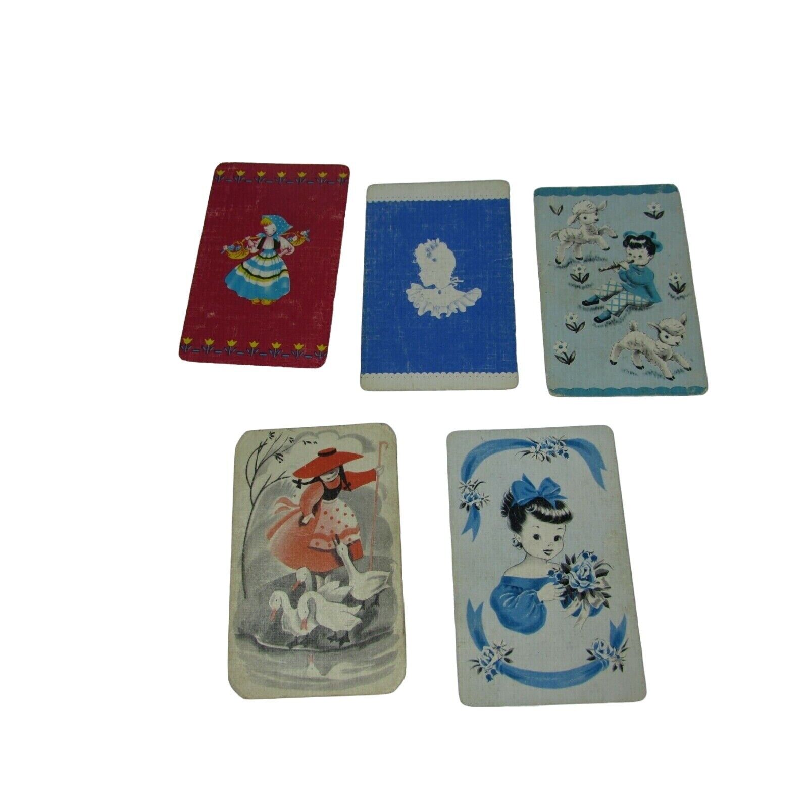 5 Single Swap Playing Cards Young Girls 30108