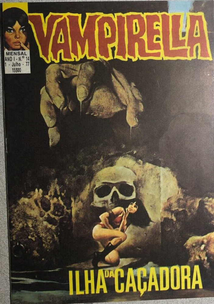 VAMPIRELLA #14 (1977) Quinzenal 36page Warren horror comic magazine Portugal VF