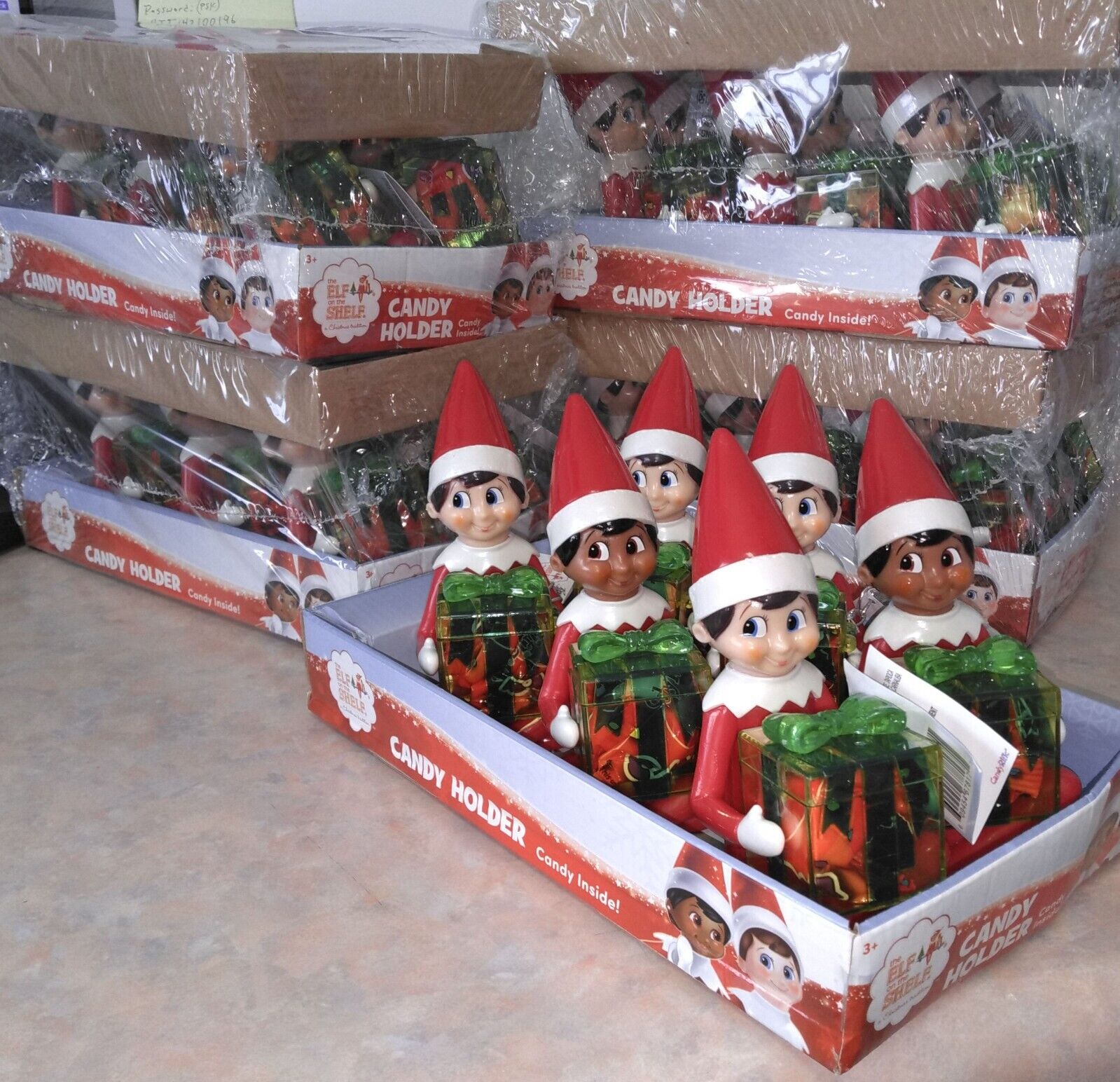 Elf On The Shelf Candy Holder Stocking Stuffer w/ Candy Inside. ~ Set Of 6