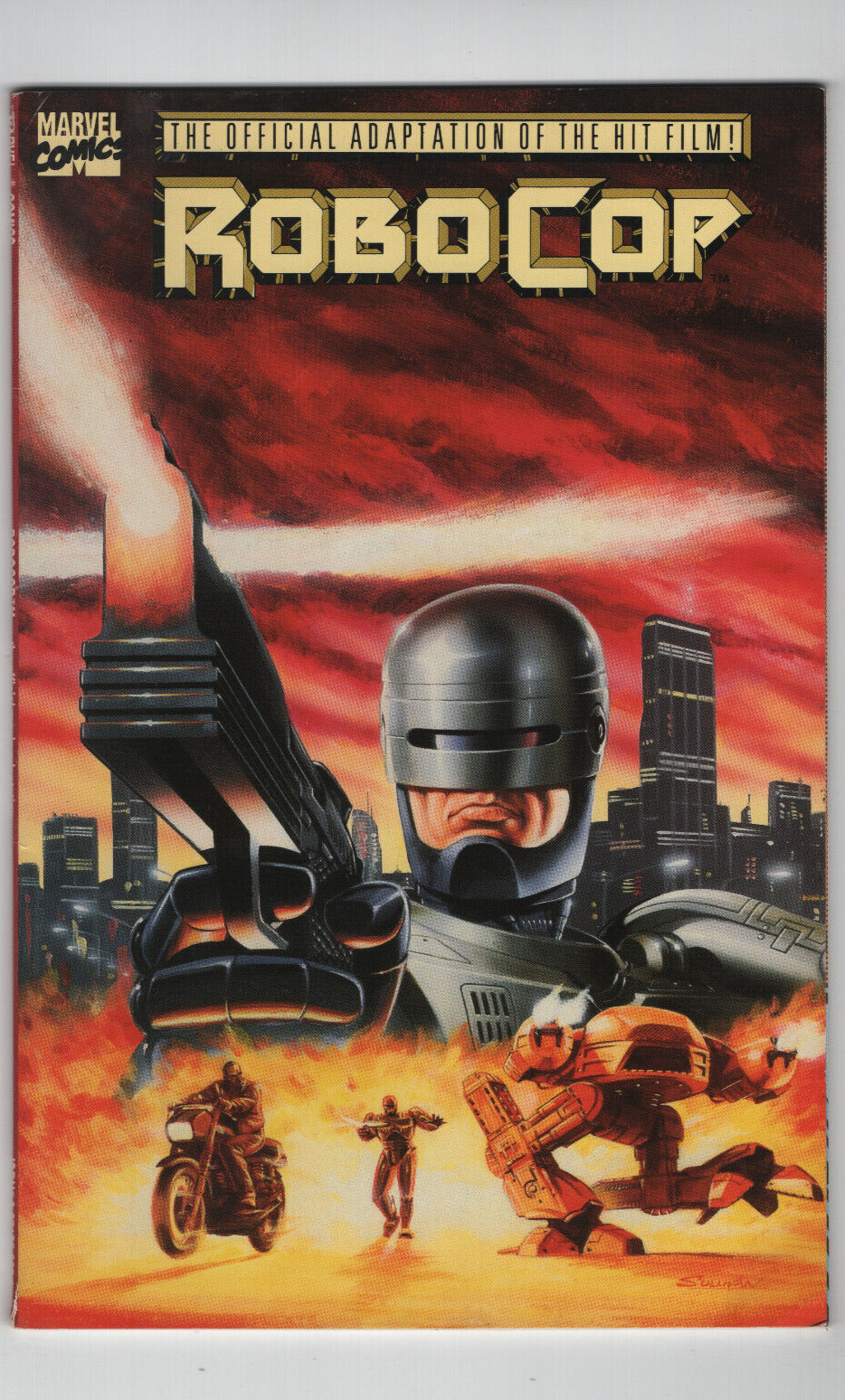 ROBOCOP 1 Official Adaptation of the Hit Film TPB Prestige OOP Marvel Comic 1990