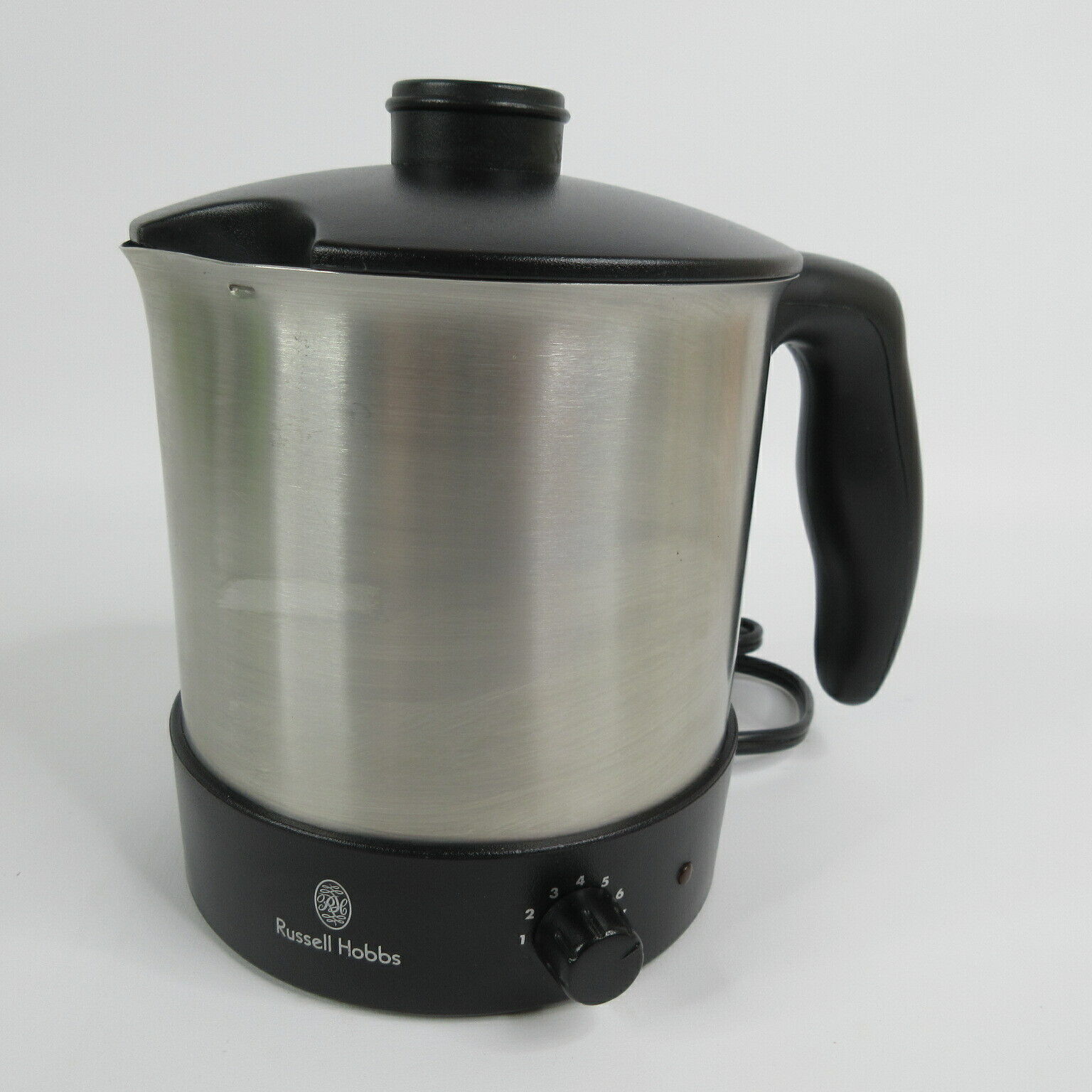 Russell Hobbs Hot Pot RHHP4447 brushed stainless with black plastic handle lid