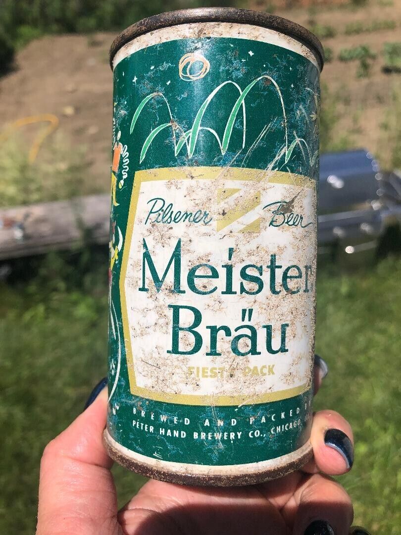 Meister Brau Fiesta flat top beer can