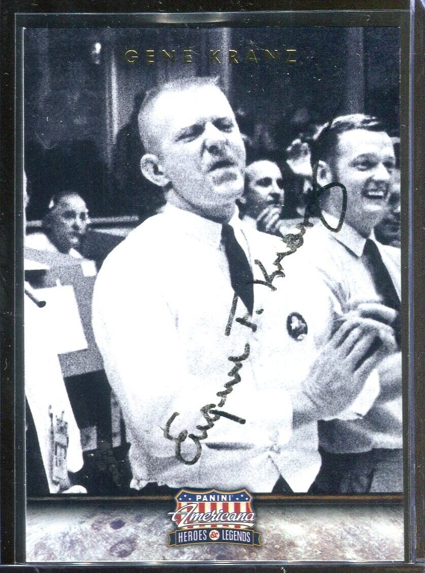 Eugene Gene Kranz Apollo 13 NASA Signed Panini American Card Authentic Autograph