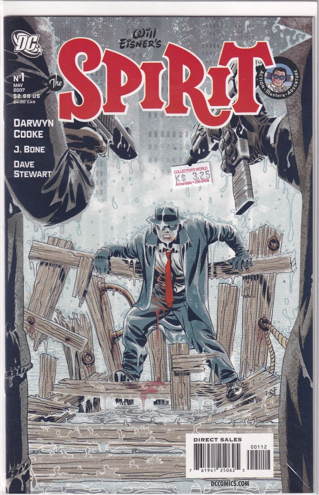 Will Esiner's The Spirit #1 2nd Printing Variant DC Comics (2007) Cooke Bone