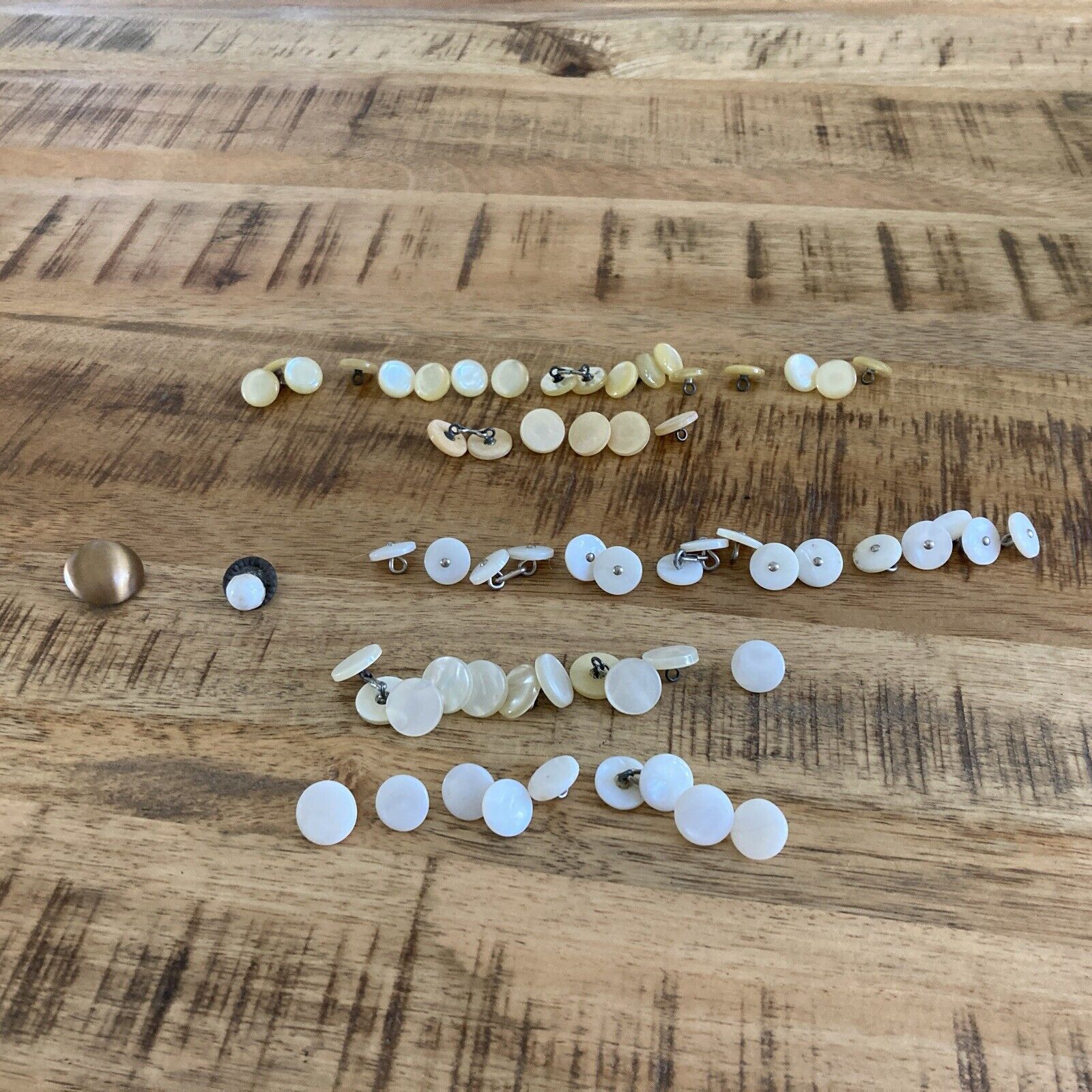 Antique - Vintage Mother of Pearl ? Buttons Lot of 60