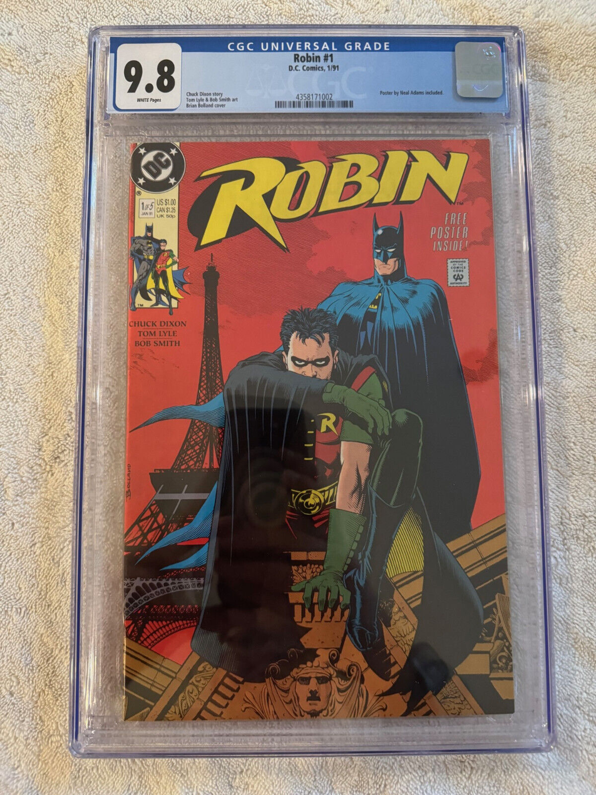 Robin #1 - CGC 9.8 - White Pages - DC Comics 1991