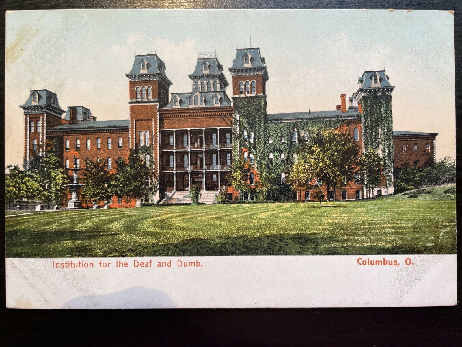 Vintage Postcard 1901-1907 Institution for the Deaf & Dumb Columbus Ohio (OH)
