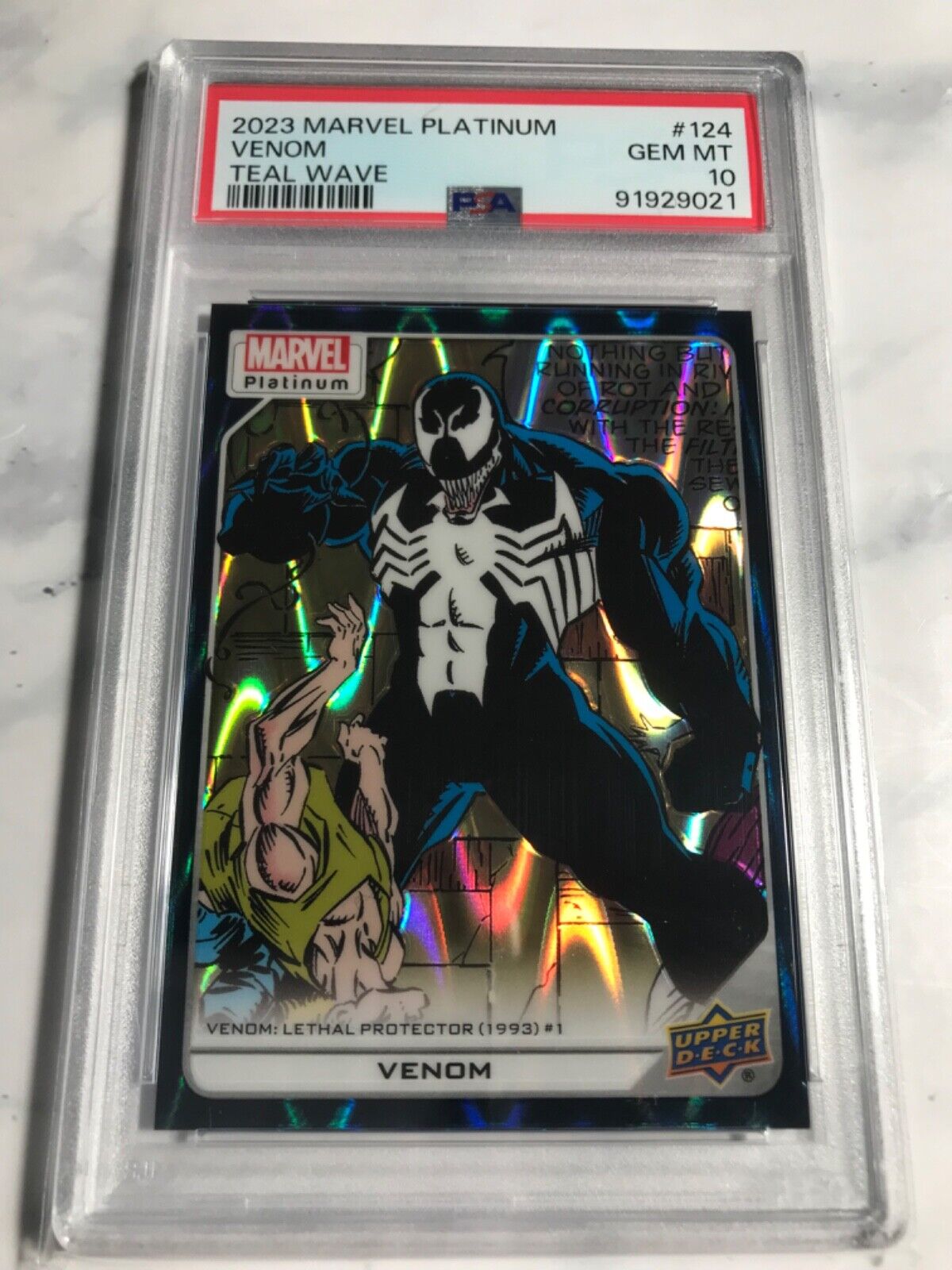 Venom - 2023 Marvel Platinum Teal Wave PSA 10 795/799
