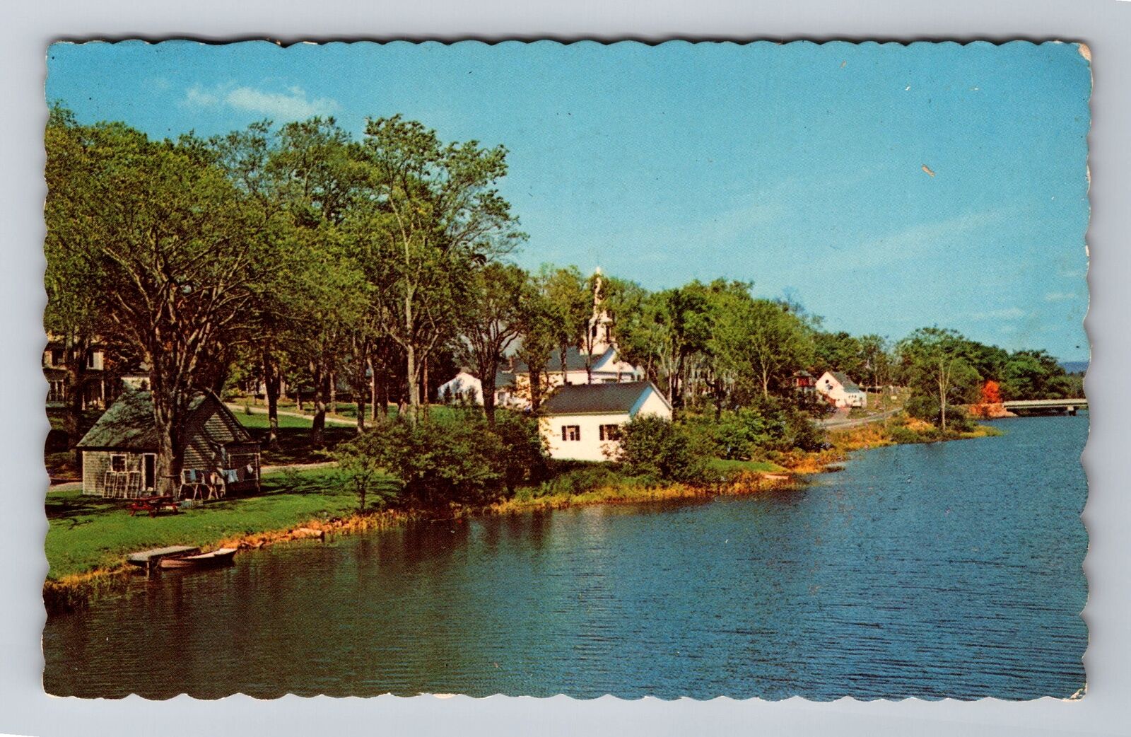 Orland ME-Maine, Scenic View Of Village, Antique, Vintage c1970 Postcard