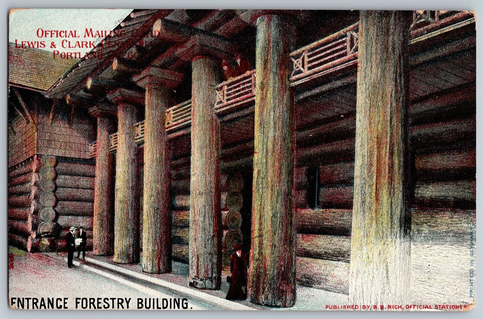 Portland, Oregon OR - Entrance View - Forestry Building - Vintage Postcard