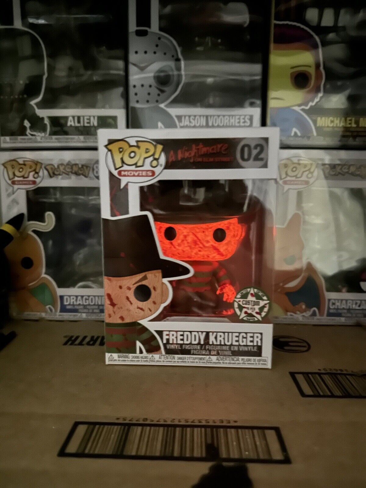Trapper Custom Bloody Red GITD Funko Pop Nightmare on Elm Street Freddy Krueger