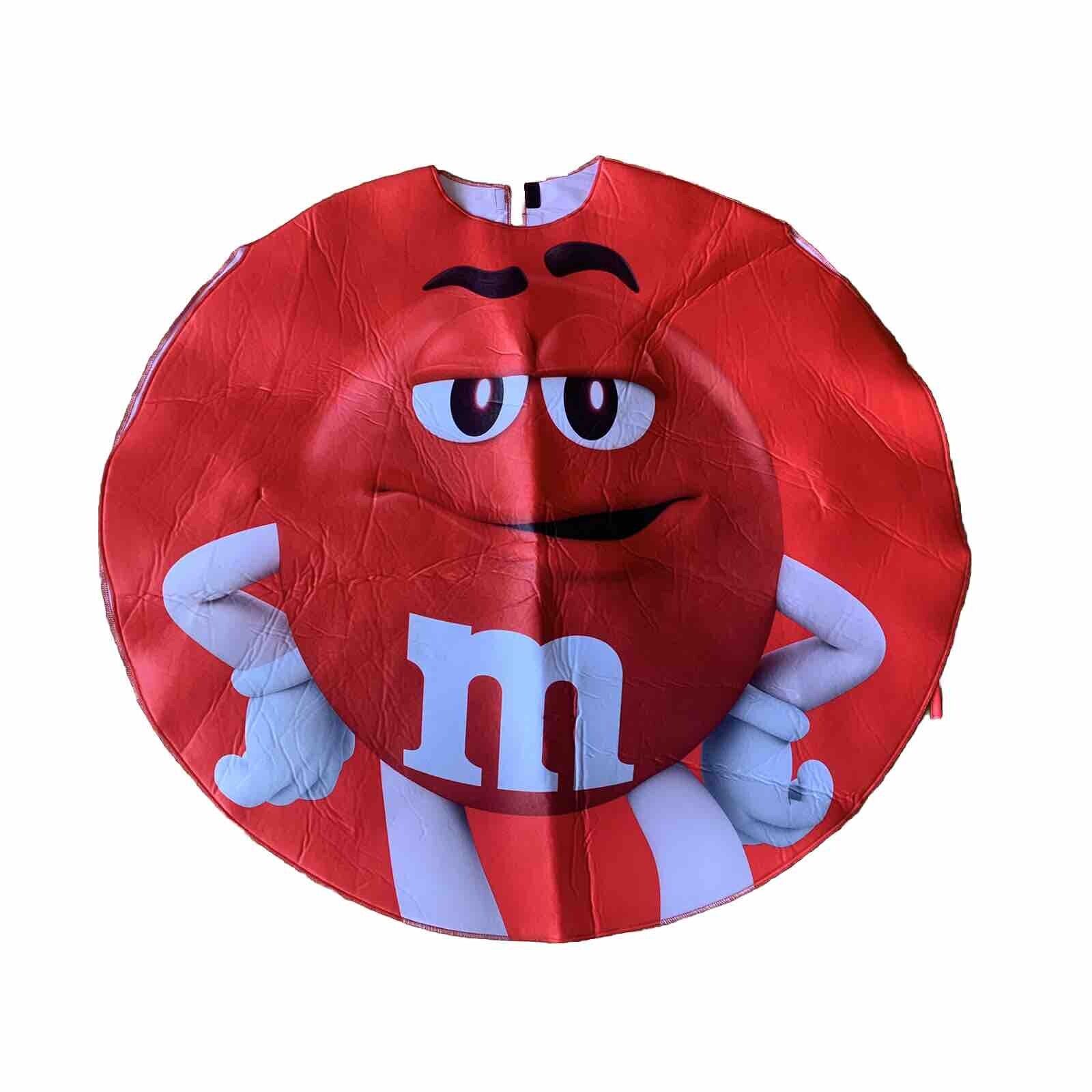 M&M’s Candy Costume Deluxe Adult Size Halloween Red MM Mars Unisex