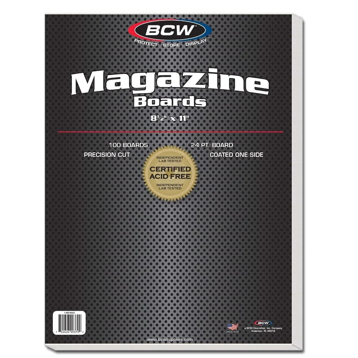 50 BCW Magazine Boards 8.5x11 Backing Board Acid Free Archival Quality