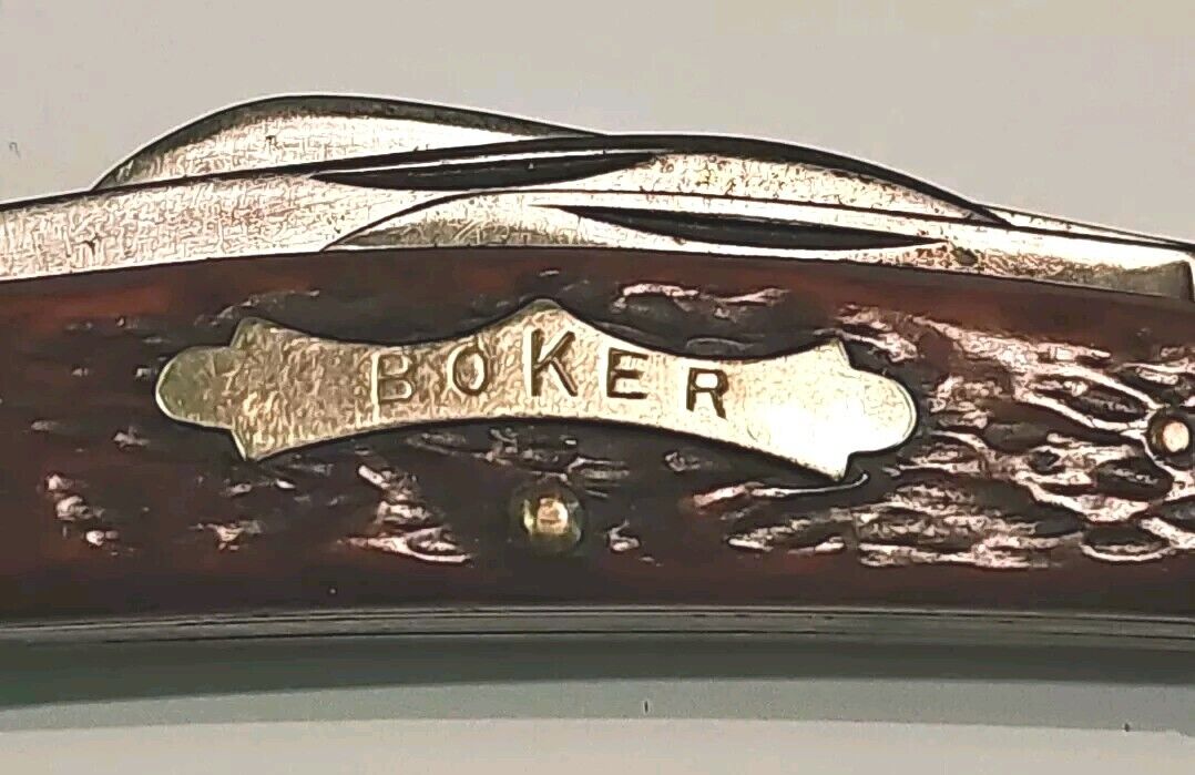 Vintage Boker U.S.A. Congress 4 Blade Folding Pocket Knife. 