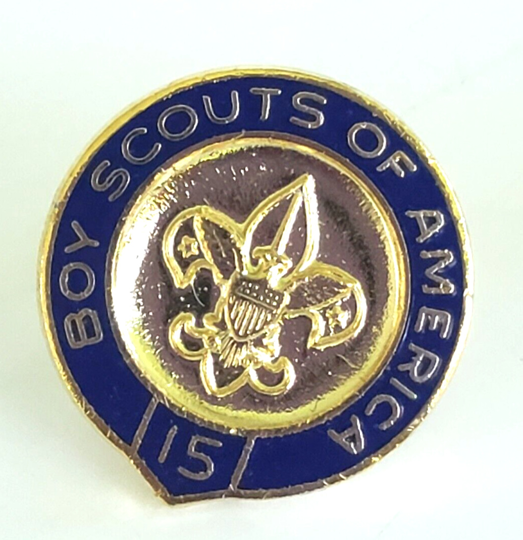 Vintage BSA Boy Scouts of America 15 Year Membership Tie Tack Pin 15/16\