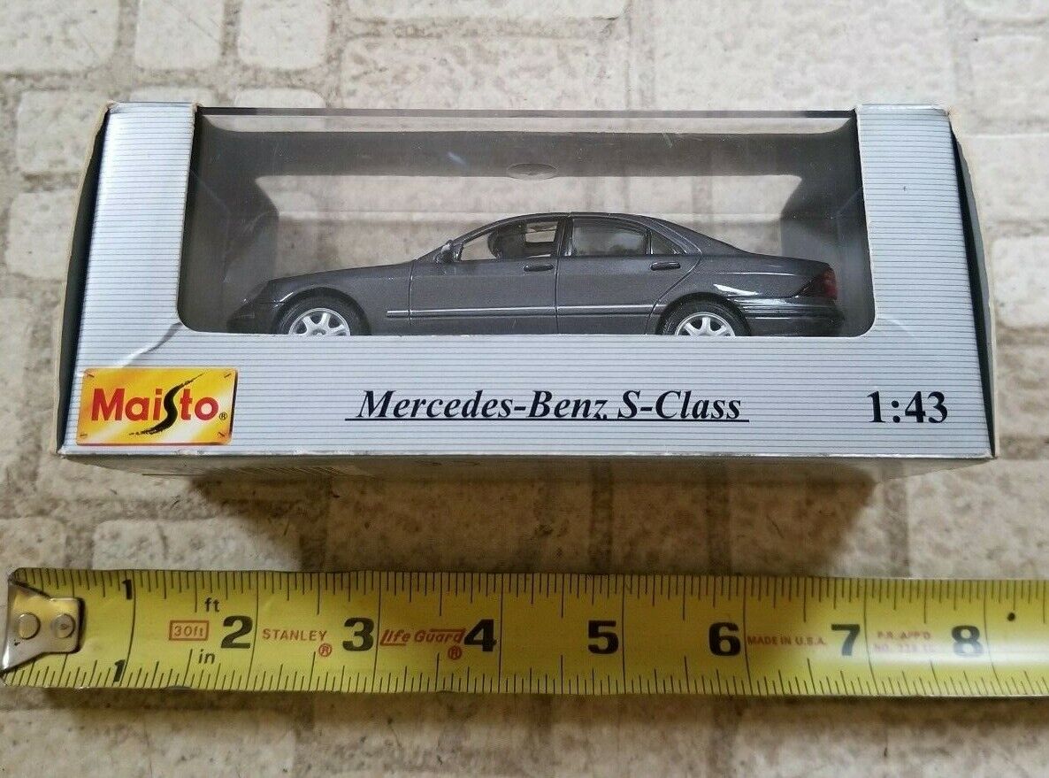 Maisto, 1998, Mercedes Benz, S Class, 1/43 Scale Model, 