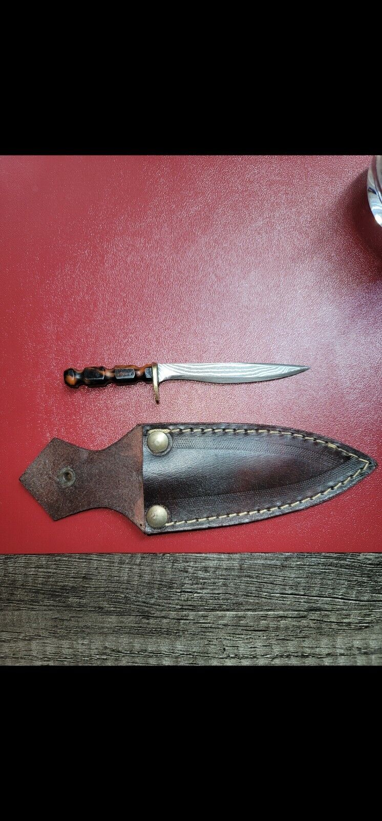 Hand made Damascus Steel mini swords letter opener/ carving tool 