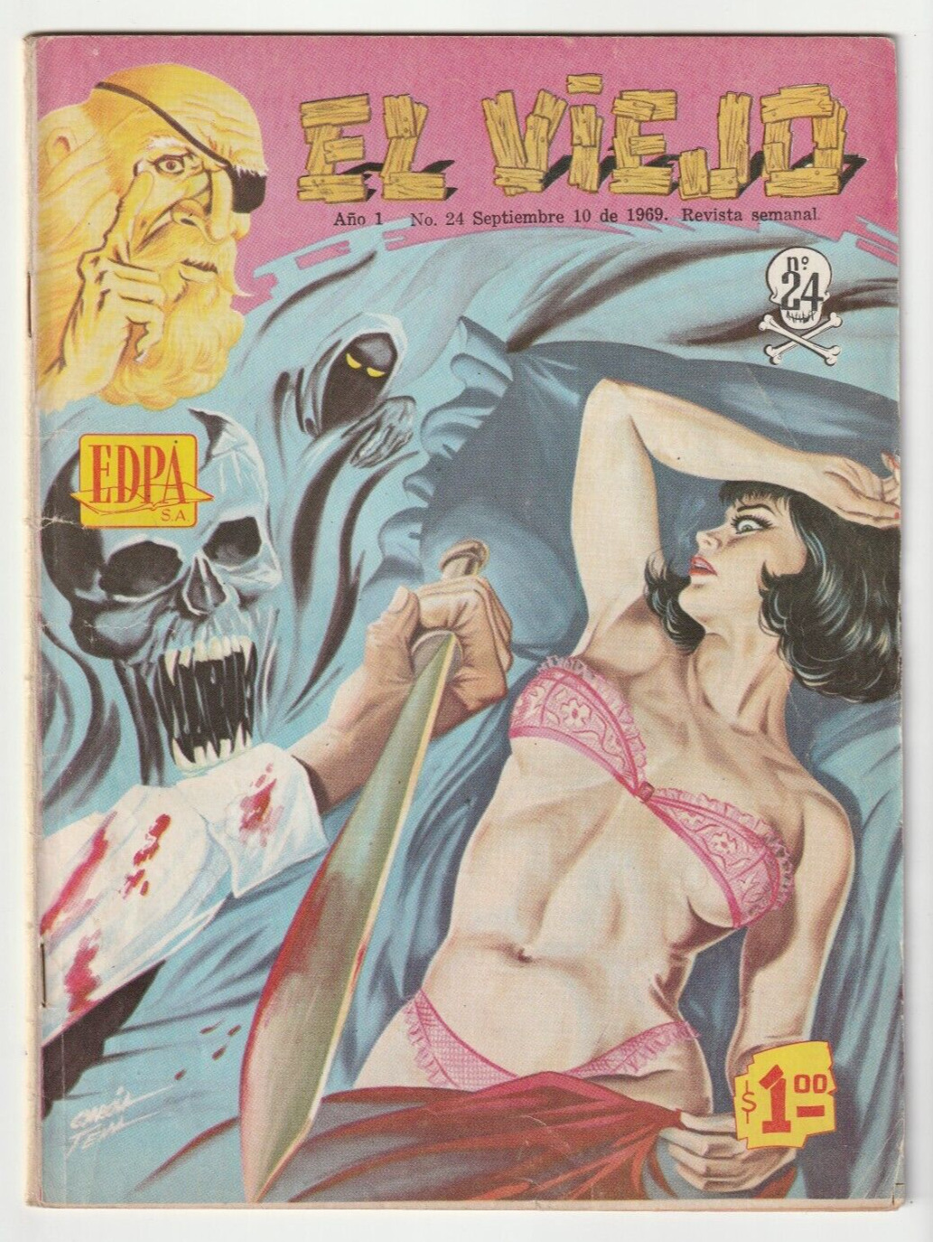 El Viejo #24 - Silver Age Mexican Horror - Mexico 1969