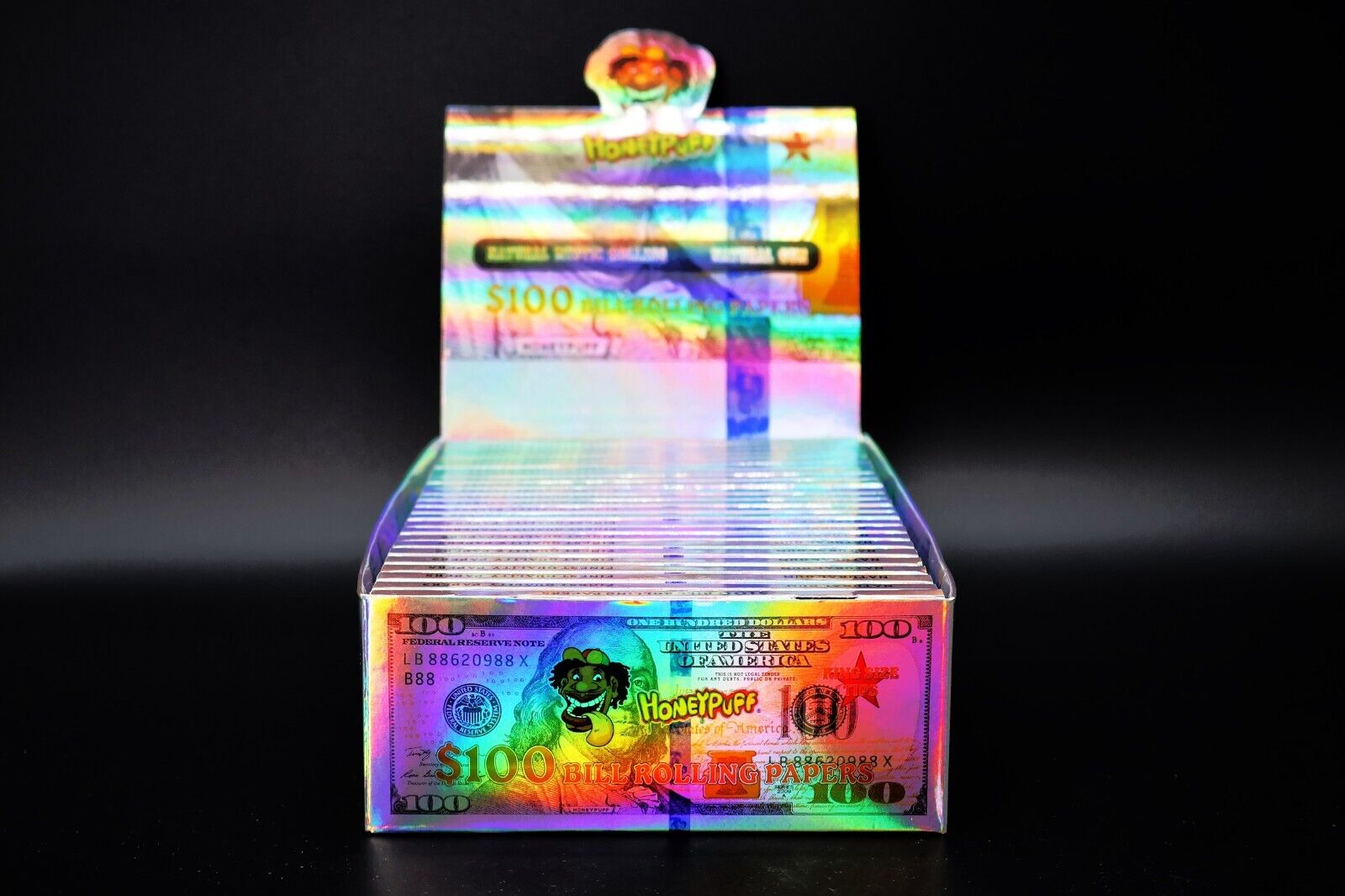 6- Pack $100 dollar bill rolling papers (72 papers) plus Tips Limited Quantity