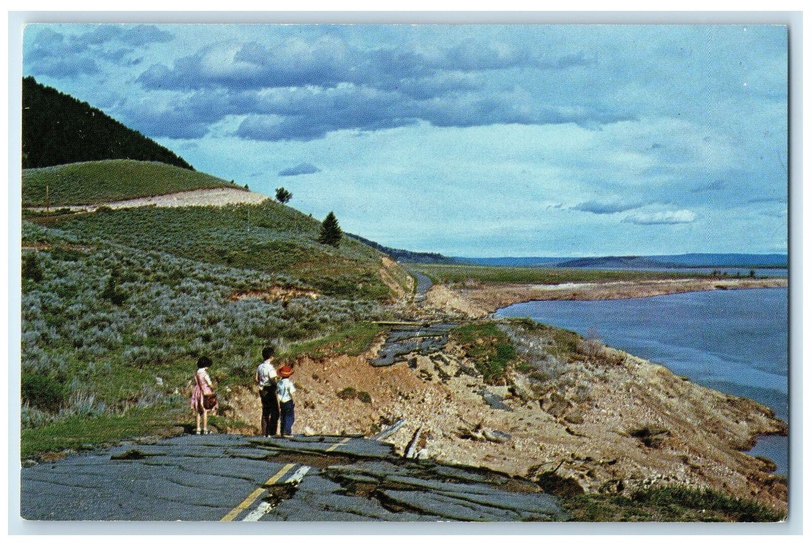 c1960 Madison Canyon Highway 287 Hobgan Lake Ennis Yellowstone MT Postcard
