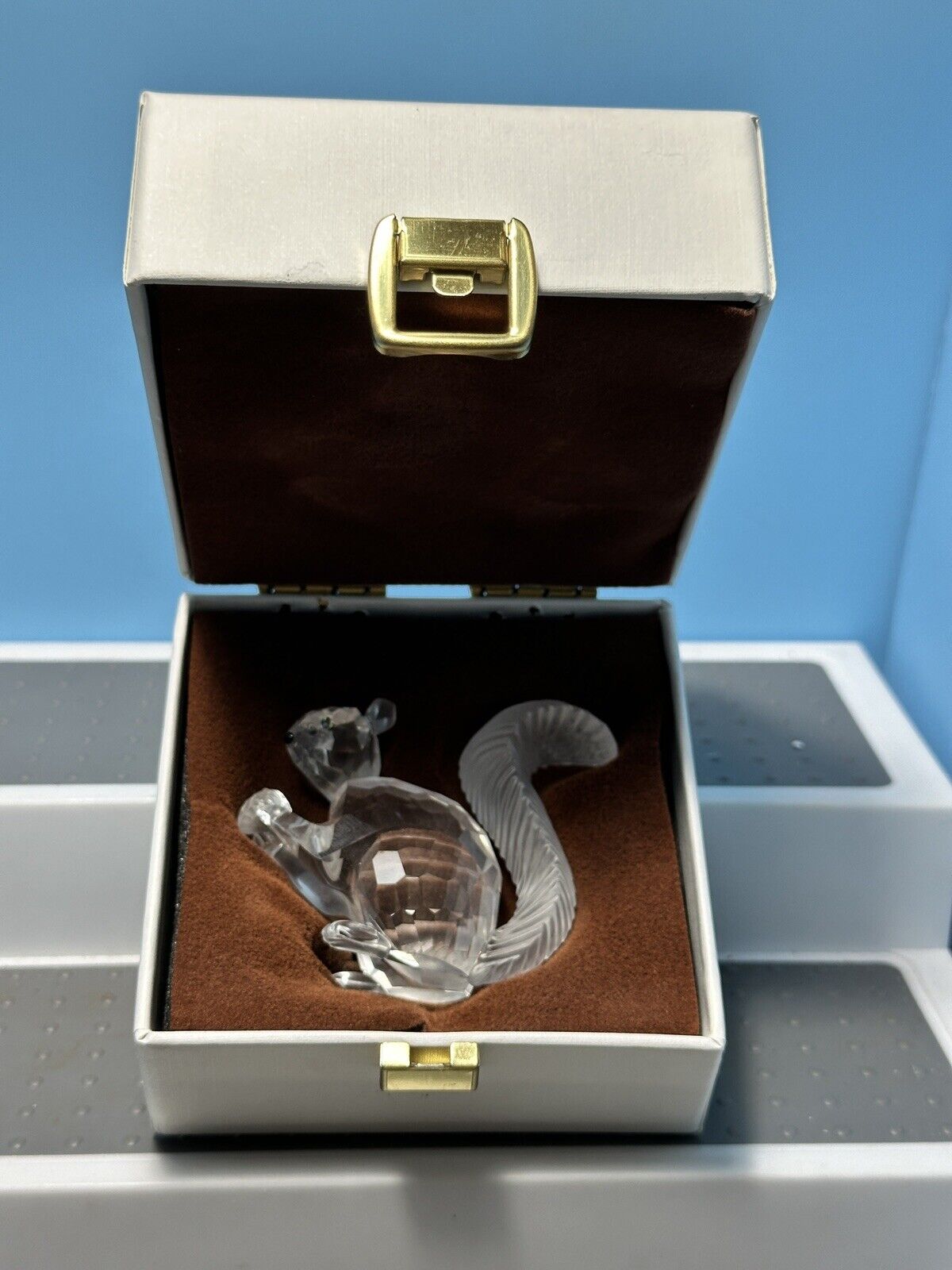 🐿️ Swarovski Crystal 1997 SCS 10th Ann., Squirrel Figurine, No Box or Mirror