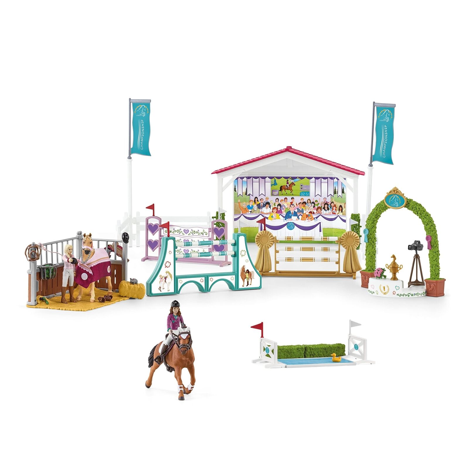 Schleich Horse Club, 36-Piece Playset, Horse Toys for Girls and Boys Ages 5-1...