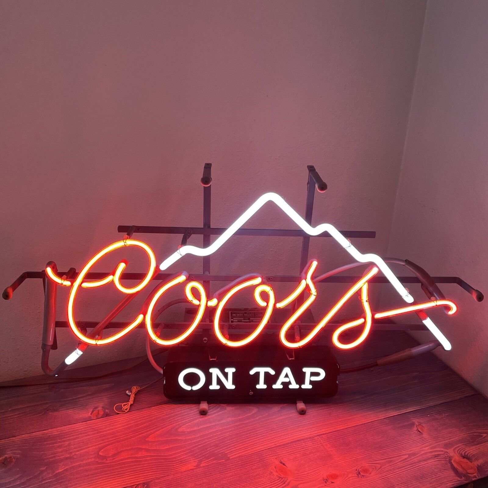 Vintage 1984 Coors On Tap Beer Neon Advertisement Sign, TESTED WORKS GREAT