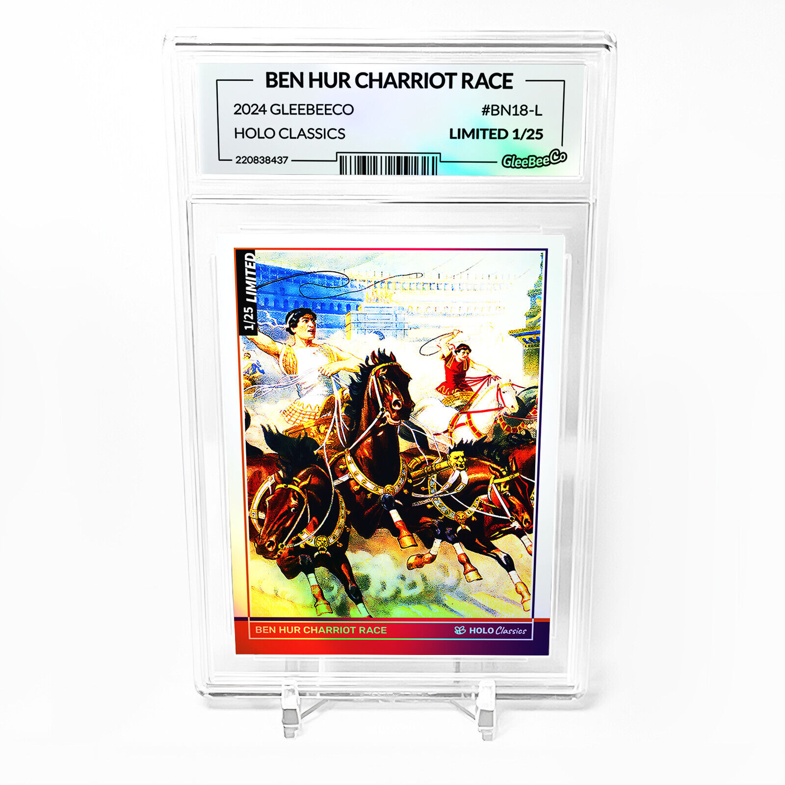 BEN HUR CHARRIOT RACE Ben Hur Art Card 2024 GleeBeeCo Holo Classics #BN18-L /25