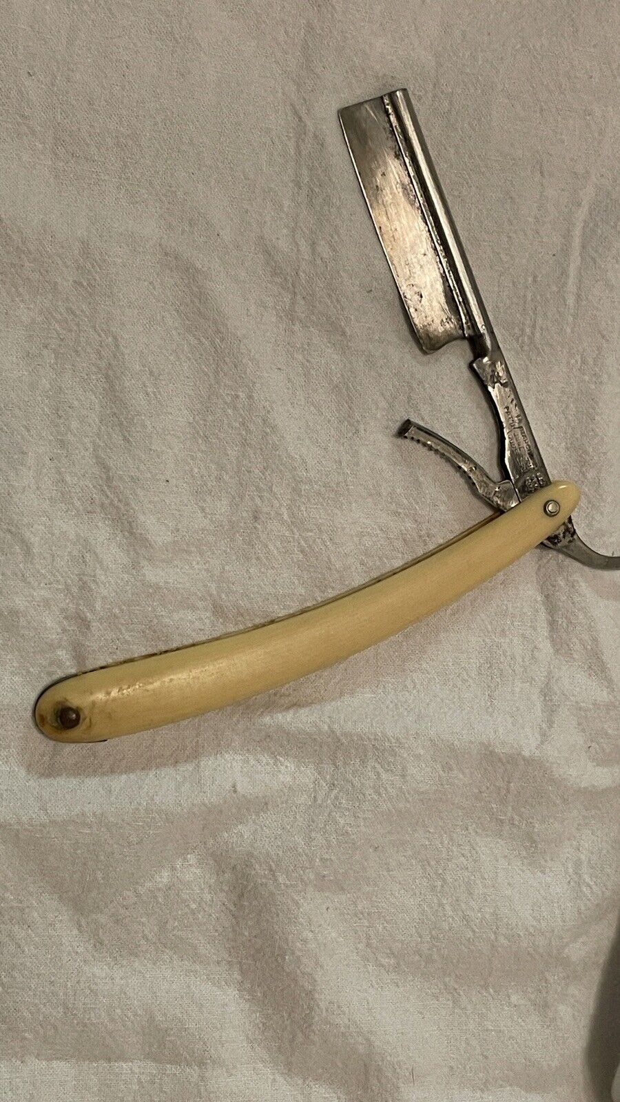 Vintage Curley\'s Ideal Safety Razor Straight Razor - with Patina