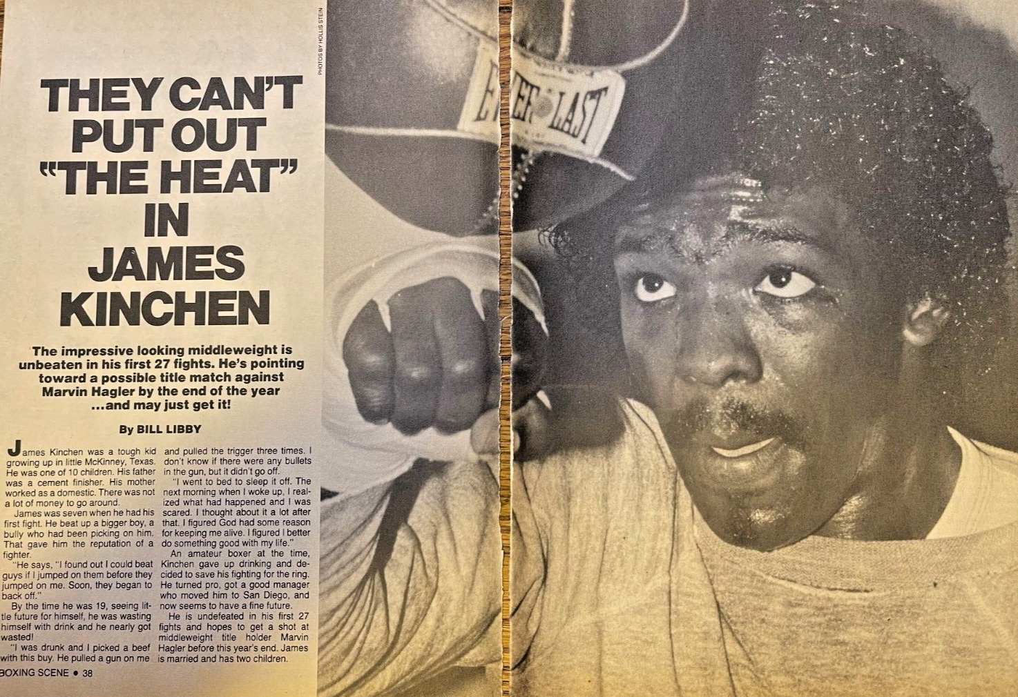 1983 Boxer James Kinchen illustrated