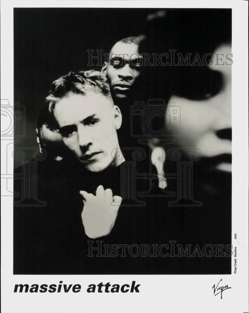 1991 Press Photo Members of Massive Attack, British trip hop/electronica band.
