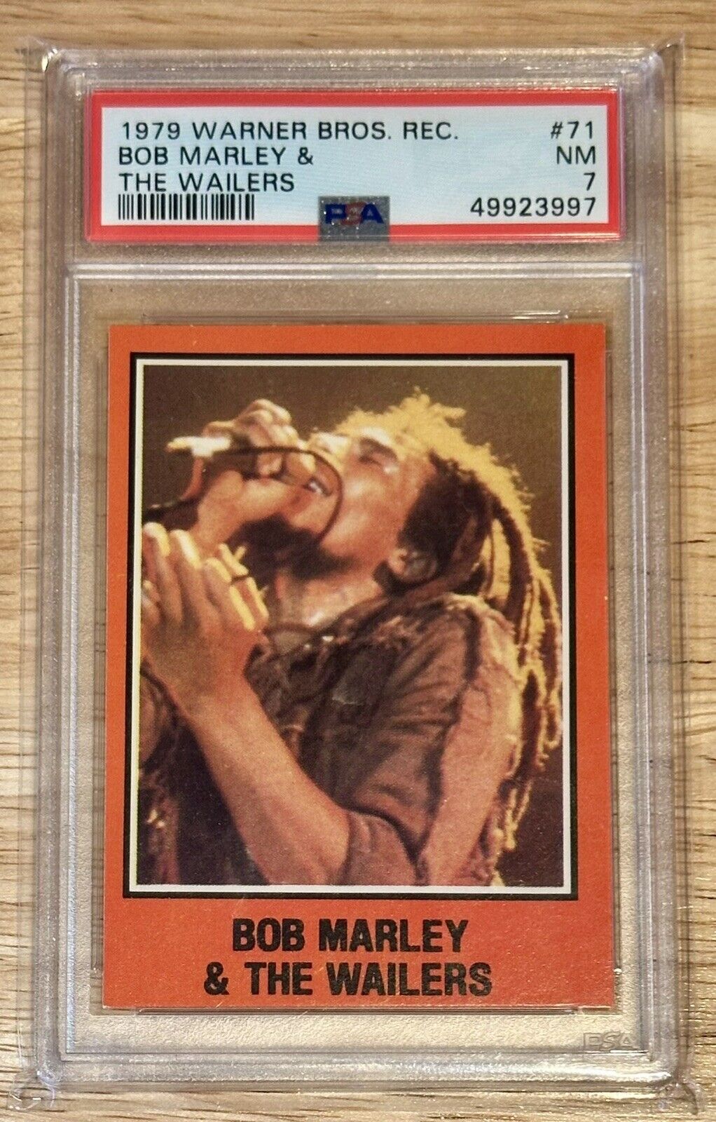 1979 Warner Brothers Bob Marley Rookie Card Rare