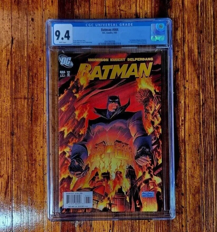 🔥🔑  BATMAN #666 CGC 9.4 - 1st Damian Wayne as Batman 1st App Professor Pyg NM