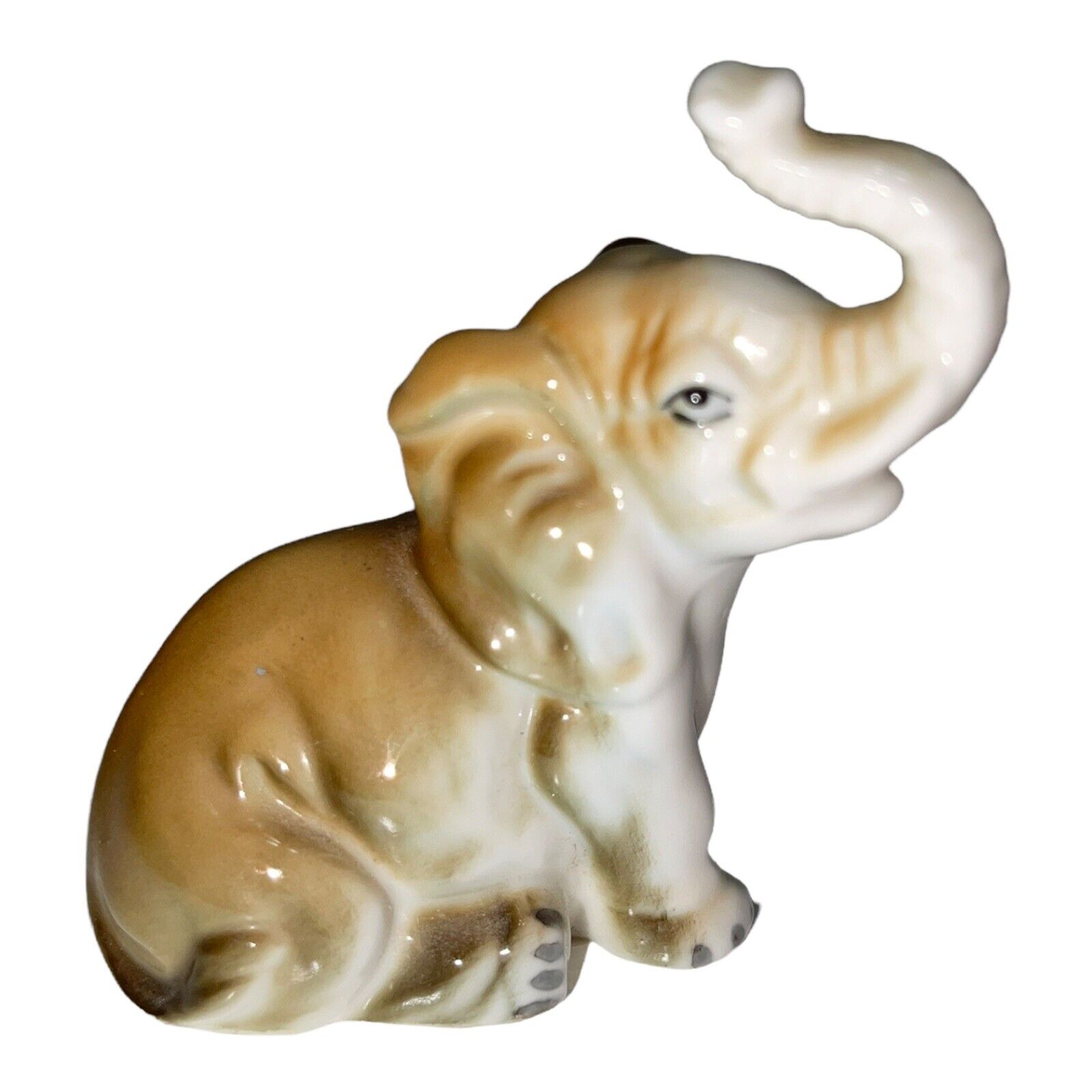 Vintage Elephant Animal Figurine Bone China