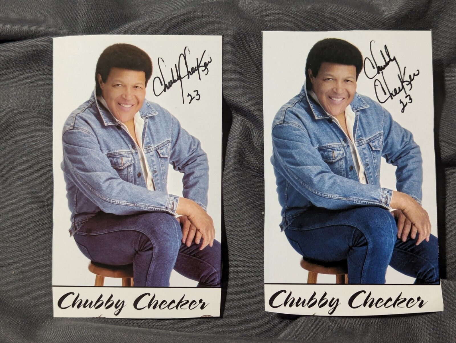 BOGO Autograph Signed Photos Chubbie Checkers
