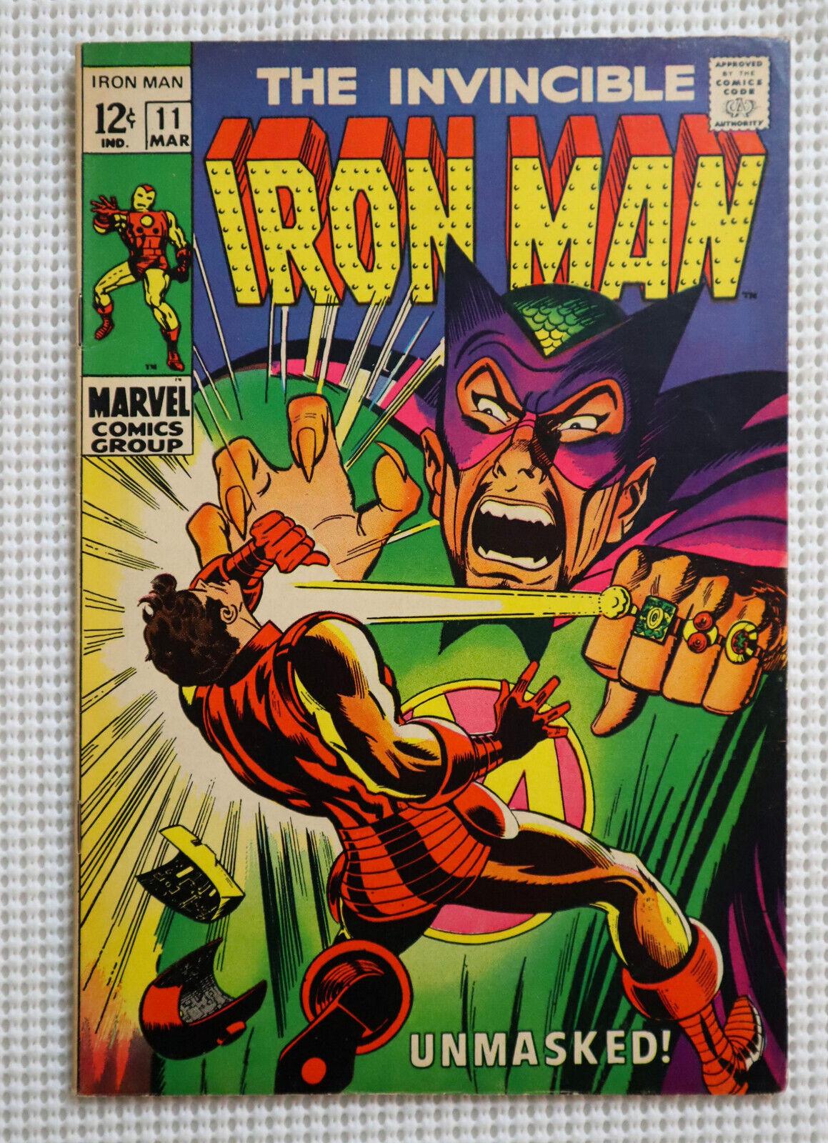 MID/HIGH GRADE 1969 Invincible Iron Man 11 by Marvel Comics:Silver Age 12¢ cover