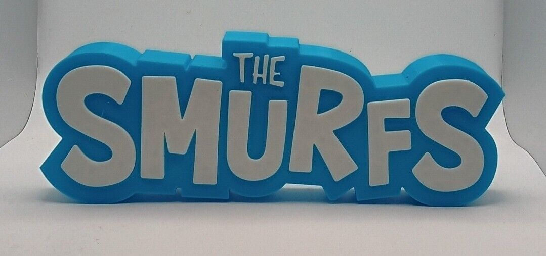  The Smurfs 3D Printed Display Logo Decor