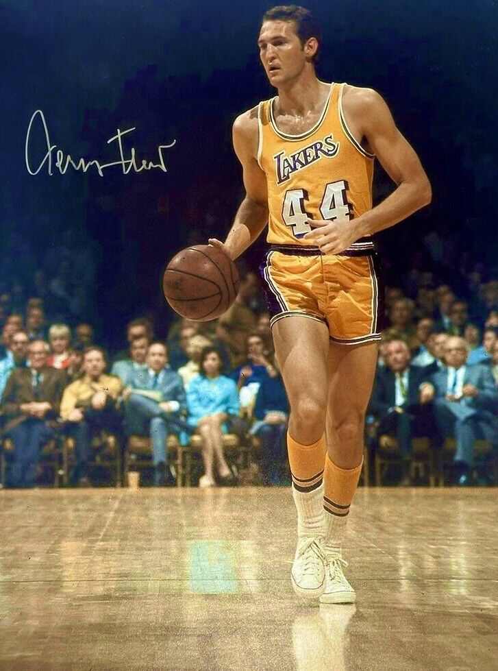 Jerry West Lakers 8.5x11 Signed Photo Reprint