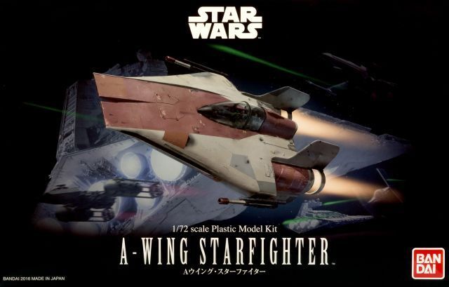 Bandai Hobby Star Wars A-Wing Starfighter 1/72 Scale Model Kit