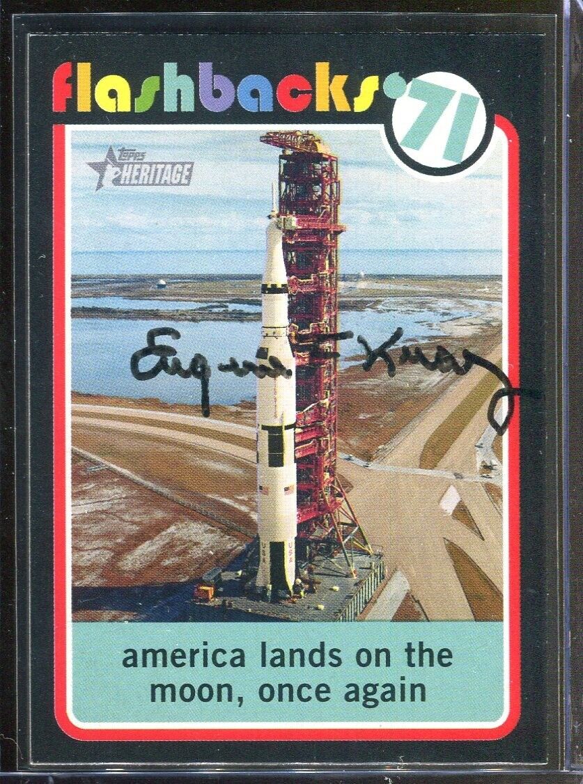 Eugene Gene Kranz Apollo 13 NASA Signed Topps Heritage Card Authentic Autograph