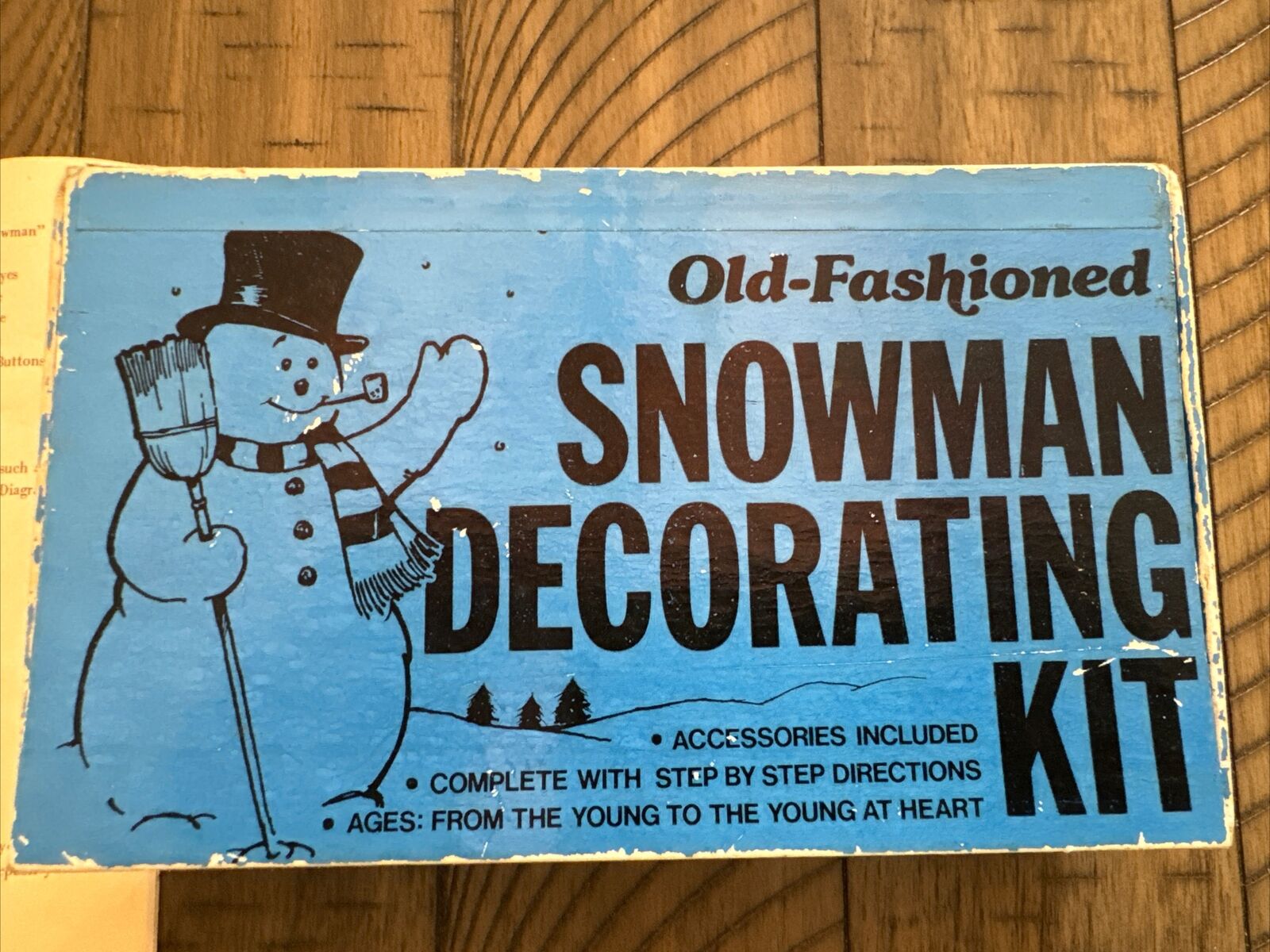 Vintage 1976 Snowman Decorating Kit By Family Fun