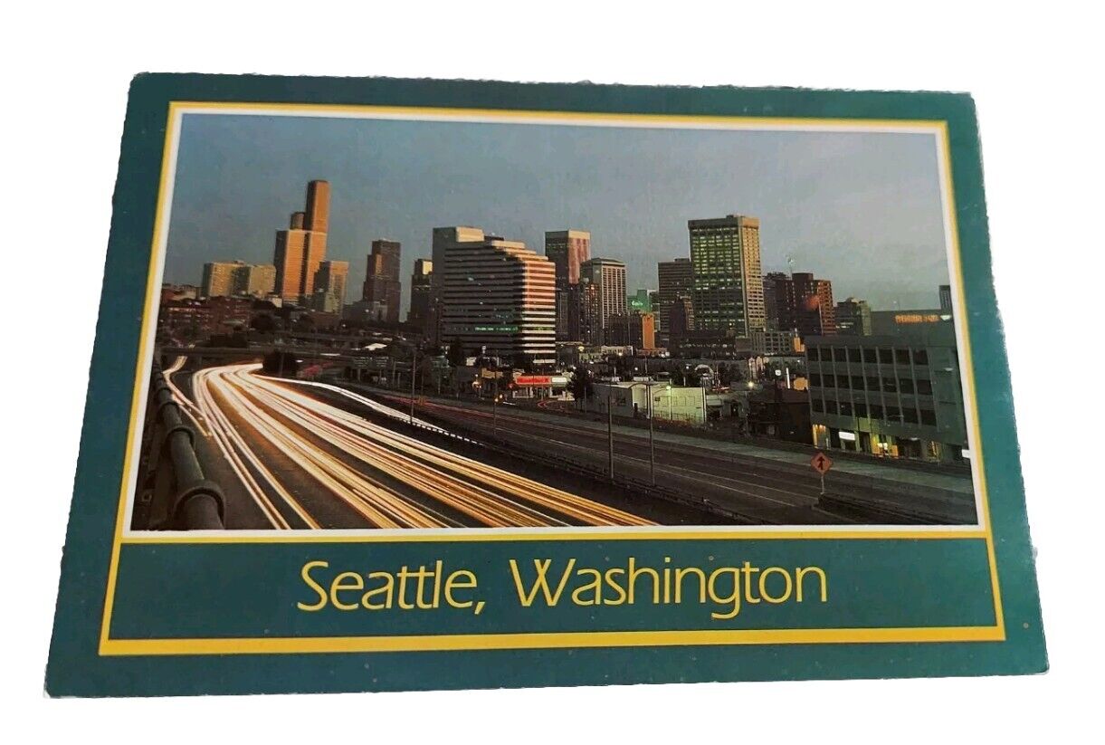 Vintage Postcard Seattle Washington Interstate 5 (A304) (A304)