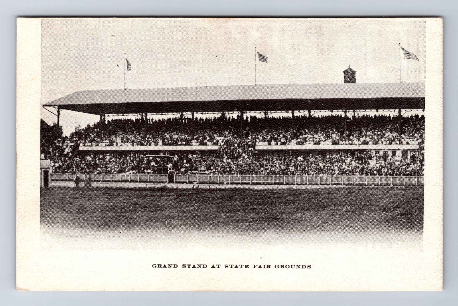 Columbus OH-Ohio, Grand Stand At State Fair Grounds, Antique, Vintage Postcard
