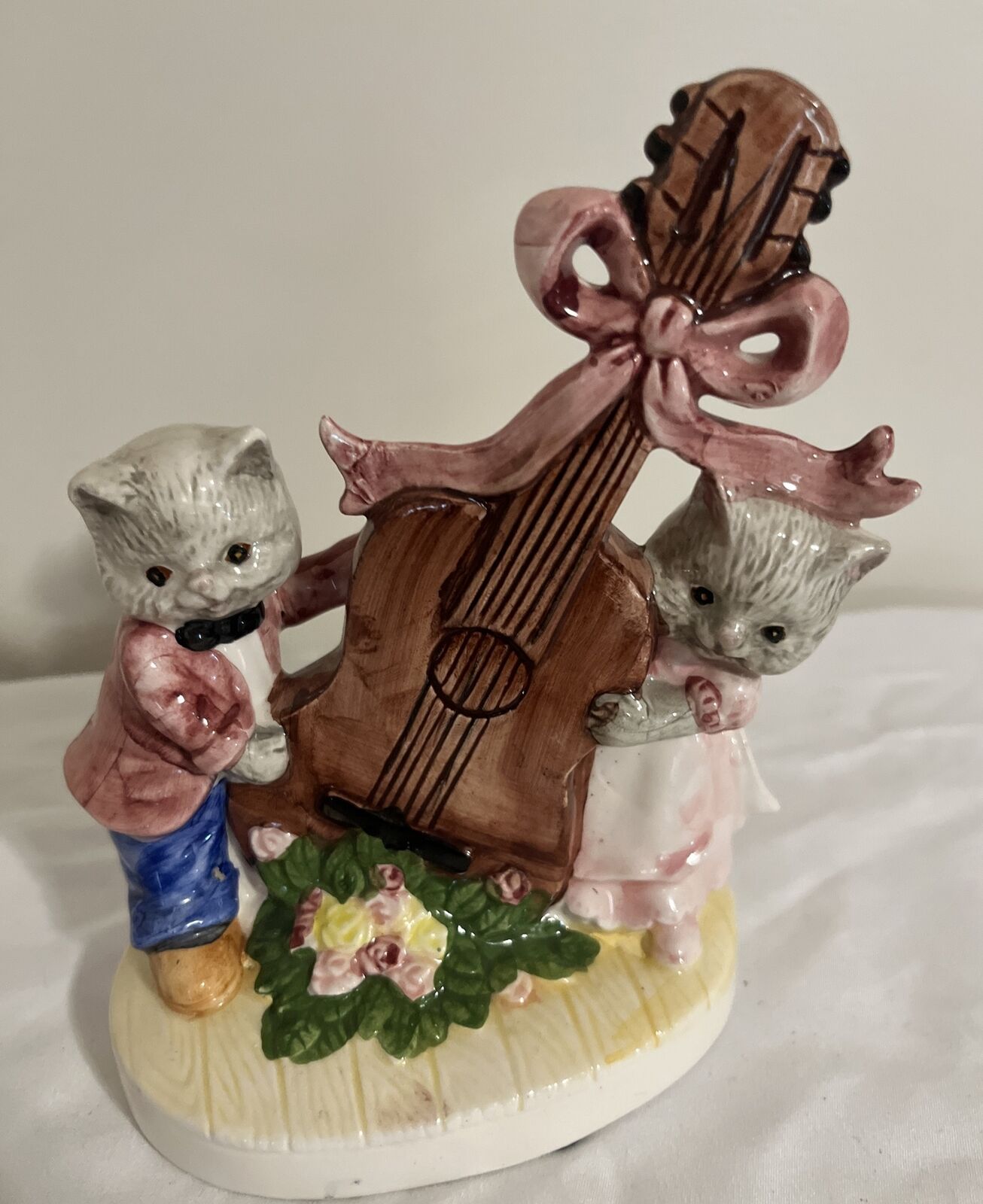 Vintage TMD Ceramic Boy And Girl With guitar 