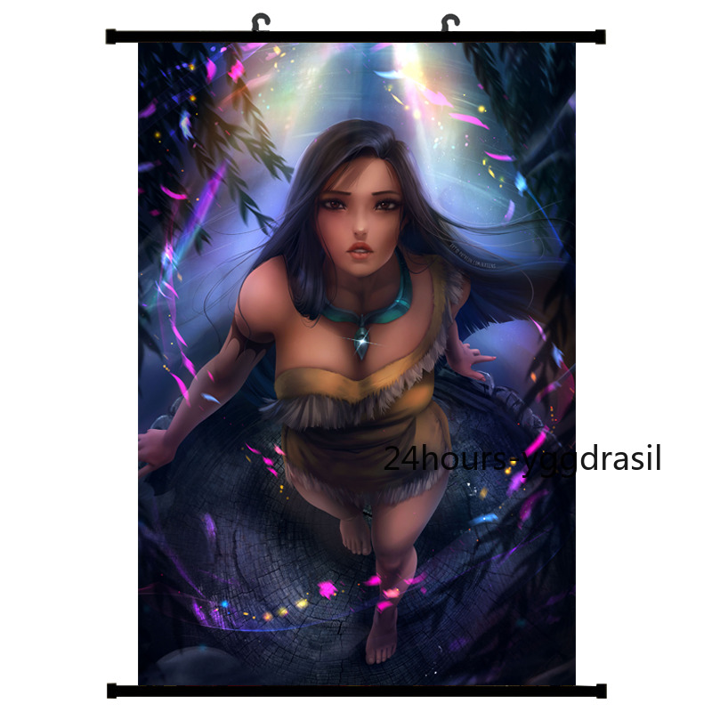 Anime Poster Pocahontas Poster Wall Scroll HD Painting Home Decor 60x90cm