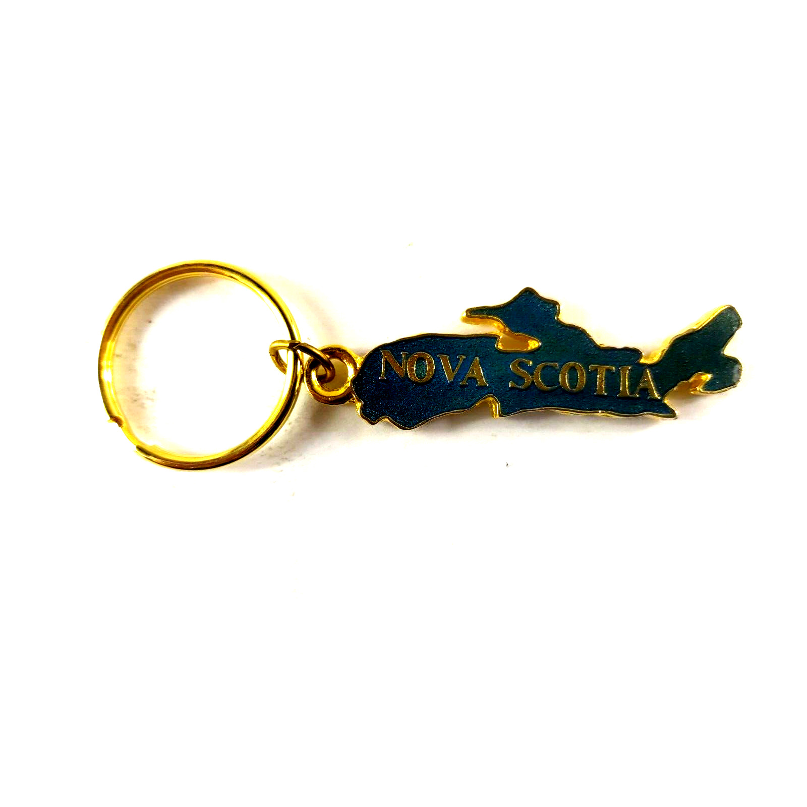Novia Scotia Key Ring Blue Gold Color