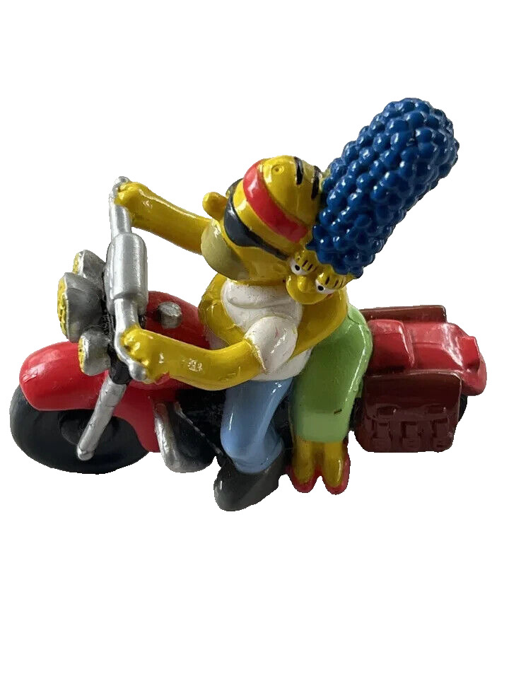 The Simpsons Homer And Marge On A Motorcycle Antenna Topper